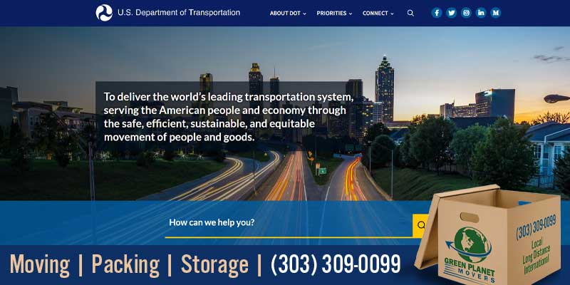 department of transportation website